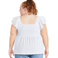 thumbnail image 3 of George Plus Women's Babydoll Tee, 3 of 6