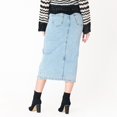 thumbnail image 3 of DV Denim maxi skirt with front slit, 3 of 5