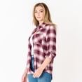 thumbnail image 3 of DV L/S button down front plaid shirt, 3 of 8
