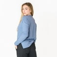 thumbnail image 3 of DV L/S Henley shirt with snap up front, 3 of 6