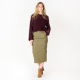 thumbnail image 2 of DV L/S Pointelle sweater with scalloped hem, 2 of 6