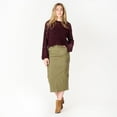 thumbnail image 2 of DV L/S Pointelle sweater with scalloped hem, 2 of 6