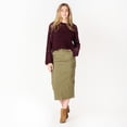 thumbnail image 2 of DV L/S Pointelle sweater with scalloped hem, 2 of 6