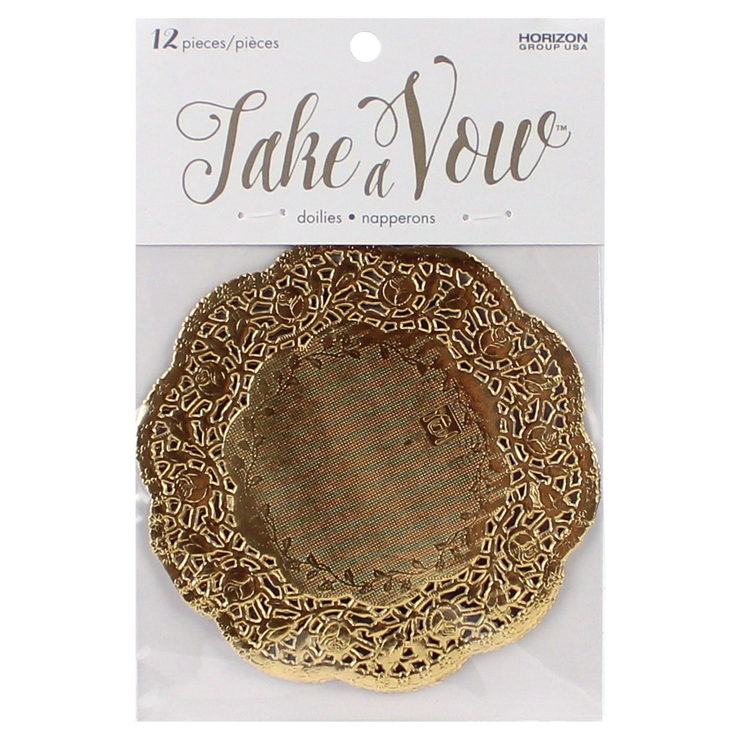 Take A Vow Gold Paper Coaster Doilies Walmart Canada