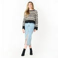 thumbnail image 2 of DV L/S Pointelle sweater with scalloped hem, 2 of 6