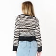 thumbnail image 3 of DV L/S Pointelle sweater with scalloped hem, 3 of 6