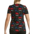 thumbnail image 5 of Scrubstar Women's "Fall Friends" V-Neck Scrub Top, 5 of 5
