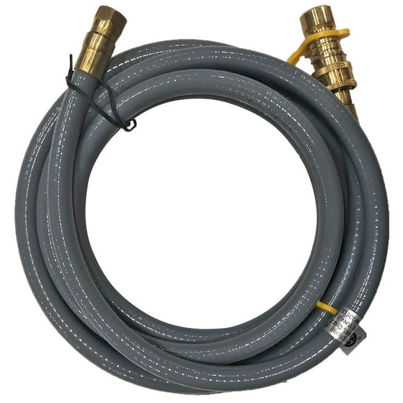 Paramount Natural Gas Hose with Quick Connect, 12 ft /  3.65 M
