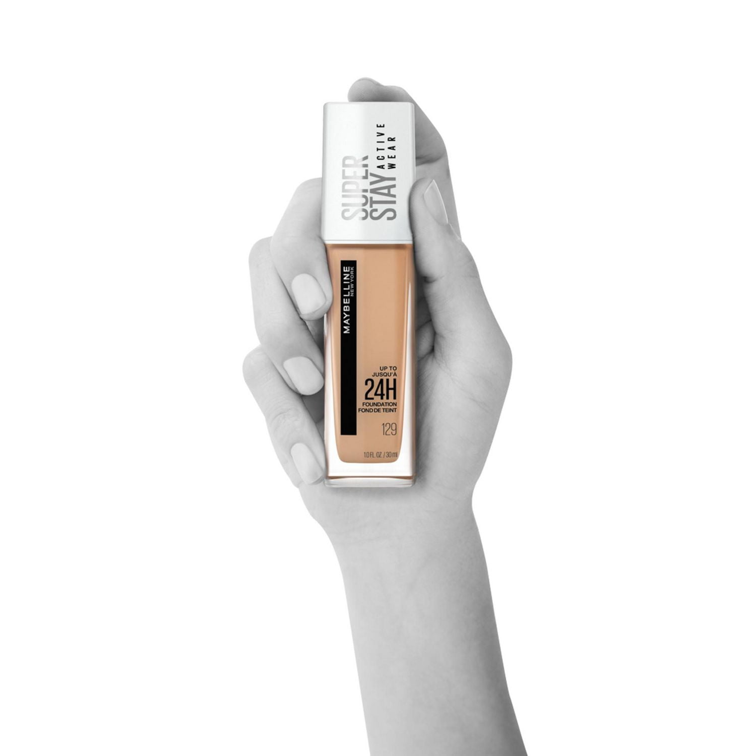 Maybelline Superstay Active Wear 30 Hour Long-Lasting Liquid Foundation,  Natural, full-coverage foundation. 