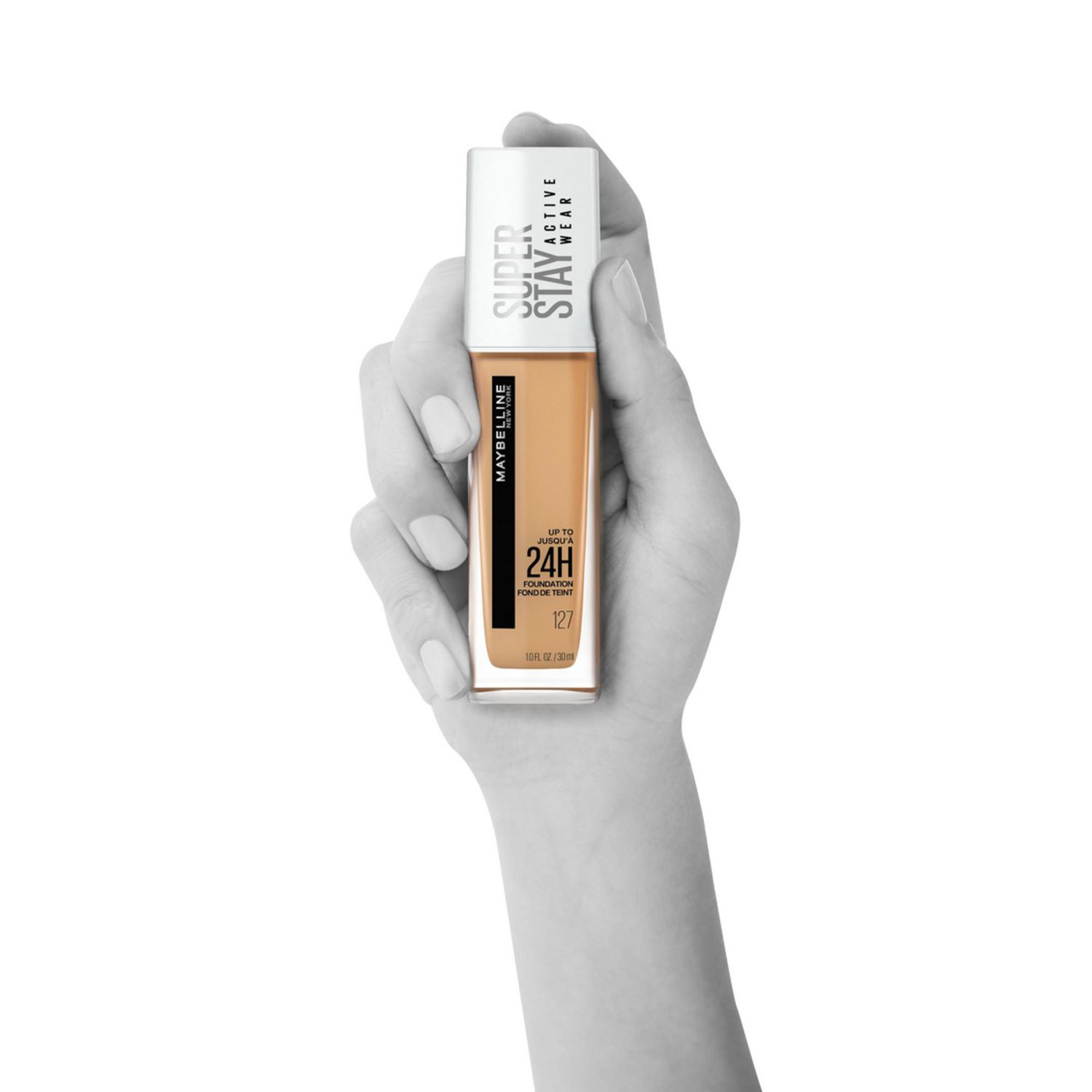 Maybelline New York Maybelline Super Stay Full coverage liquid Foundation  Makeup, 127 Sand Beige, 30 Milliliters (Packaging may vary)