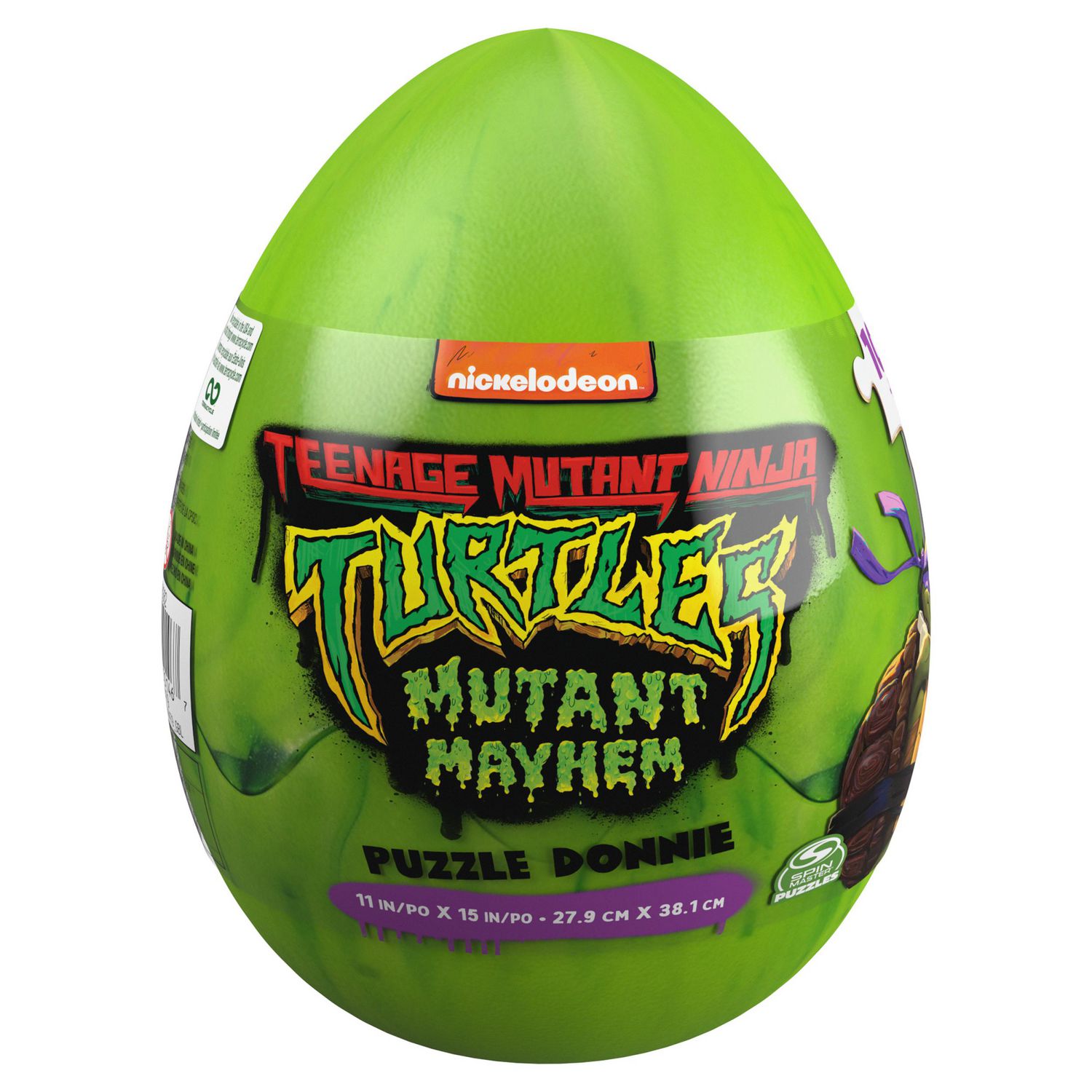 Teenage Mutant Ninja Turtles, Puzzle Donatello de 100 pièces dans un  emballage en forme d'œuf | Donatello Ninja Turtles : Teenage Years Le film  