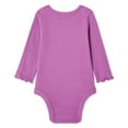 thumbnail image 2 of George Baby Girls' Long Sleeve Rib Bodysuit, 2 of 2