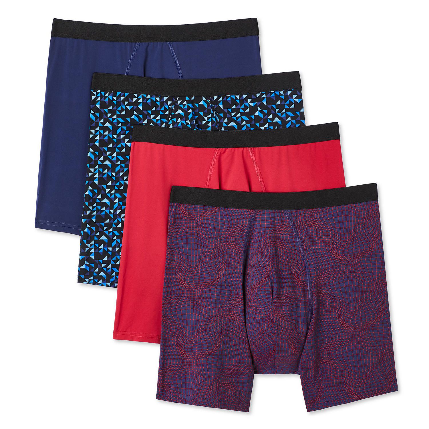 Lot de 4 caleçons boxeurs Athletic Works pour hommes