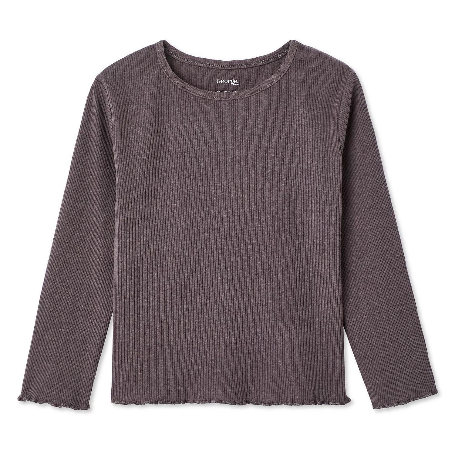 George Toddler Girls' Long Sleeve Rib Tee, Sizes 2T-5T