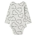 thumbnail image 2 of George Baby Girls' Long Sleeve Rib Bodysuit, 2 of 2