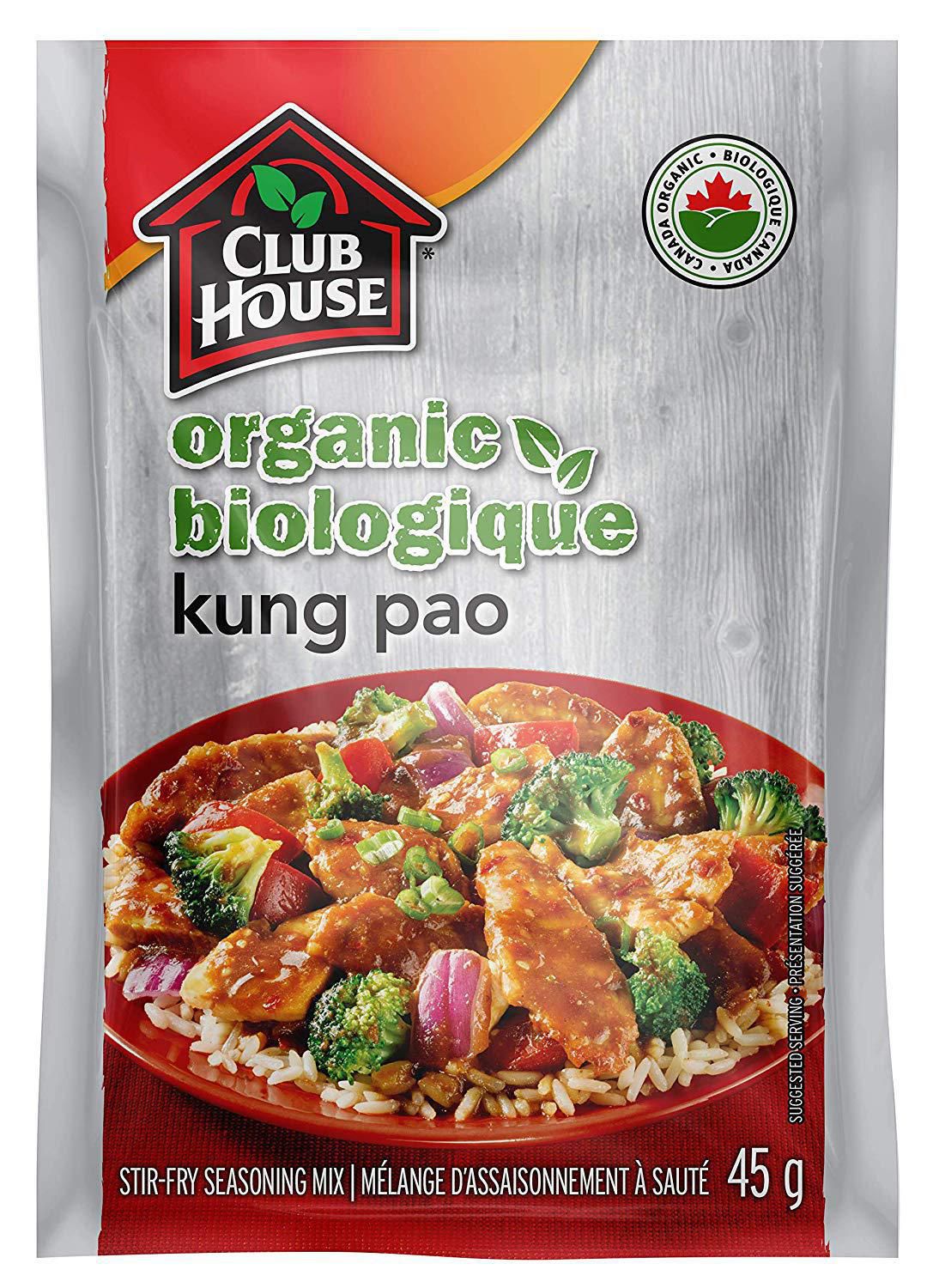 Club House, Organic StirFry Seasoning Mix, Kung Pao, 45g Walmart Canada