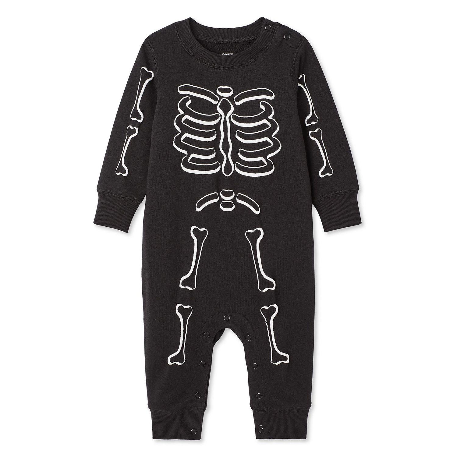 George Baby Boys' Skeleton Fleece Romper