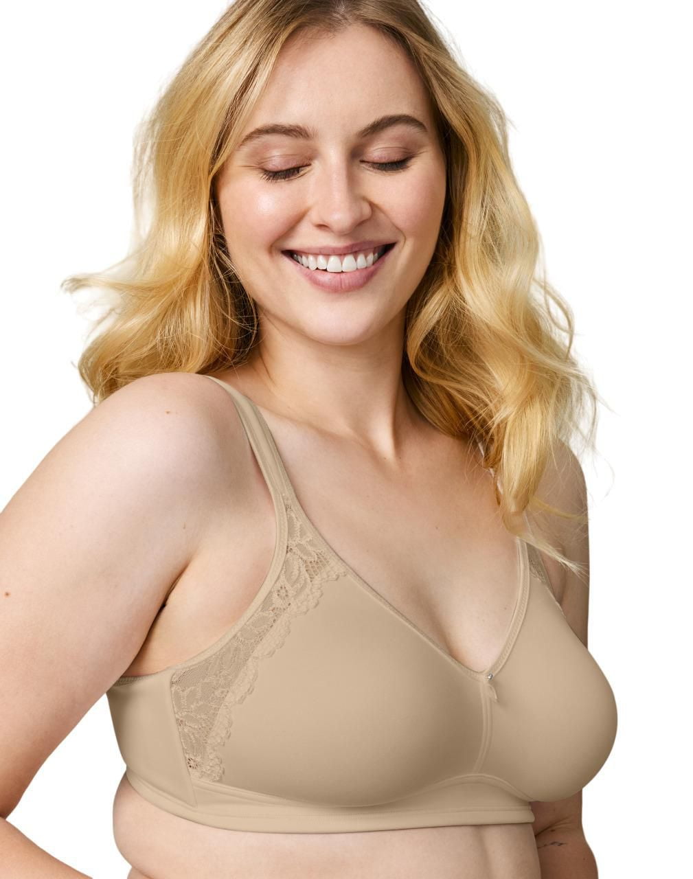 WonderBra Plus Style No Poke Side Stay Wireless Bra, 42B - 46DD
