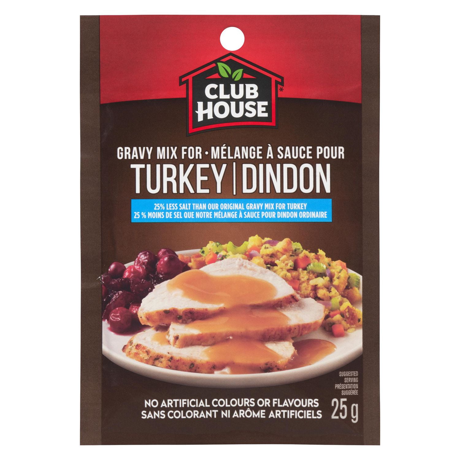 Club House Dry Sauce Seasoning Marinade Mix Turkey Gravy Less Salt