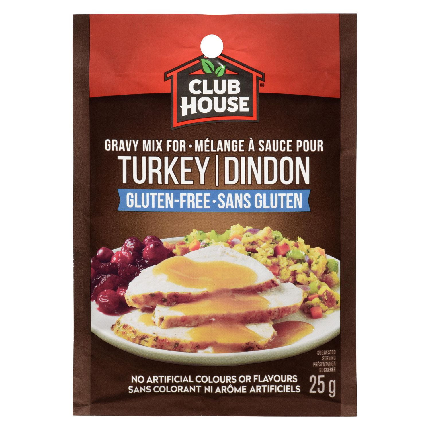 Club House, Dry SauceSeasoningMarinade Mix, Turkey Gravy, Gluten Free, 25g Club House, Dry SauceSeasoningMarinade Mix, Turkey Gravy, Gluten Free, 25g