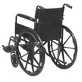 thumbnail image 4 of Drive Medical Black 18-inch Silver Sport 1 Wheelchair with Full Arms and Swing away Removable Footrest, 4 of 5