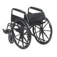 thumbnail image 5 of Drive Medical Black 18-inch Silver Sport 1 Wheelchair with Full Arms and Swing away Removable Footrest, 5 of 5