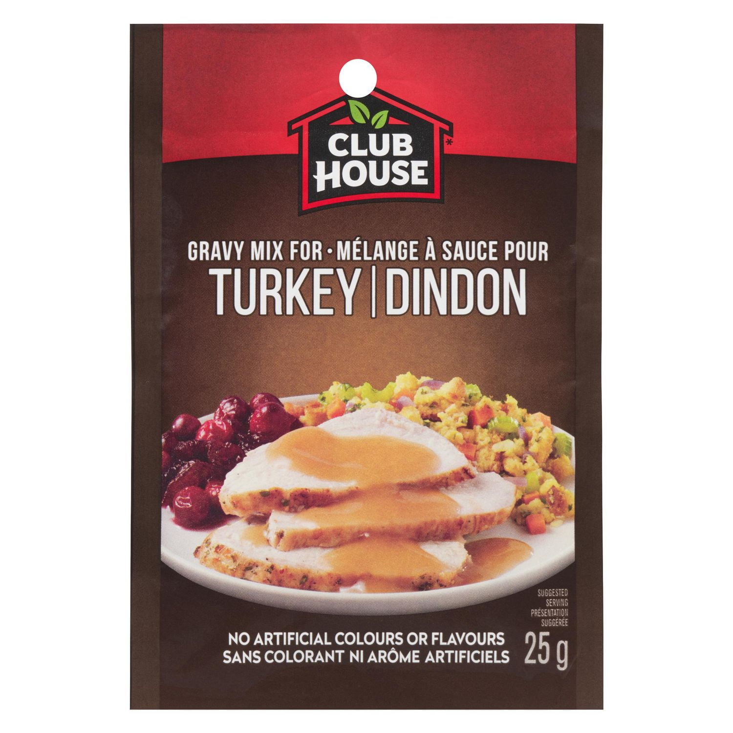 Club House, Dry SauceSeasoningMarinade Mix, Turkey Gravy, 25g Club House, Dry SauceSeasoningMarinade Mix, Turkey Gravy, 25g