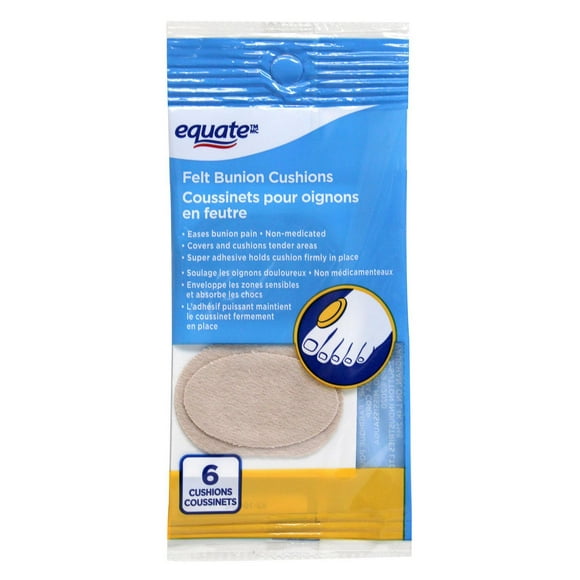 Equate Felt Bunion Cushions, 6 Cushions