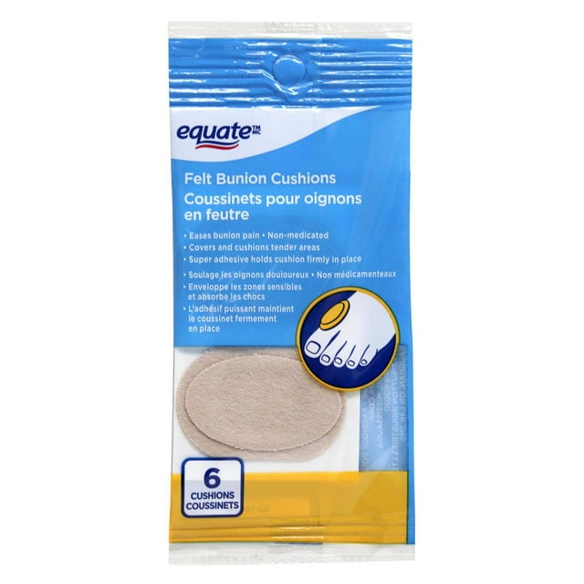 Equate Coussinets pour oignons en feutre, 6 Count, Taille unique
