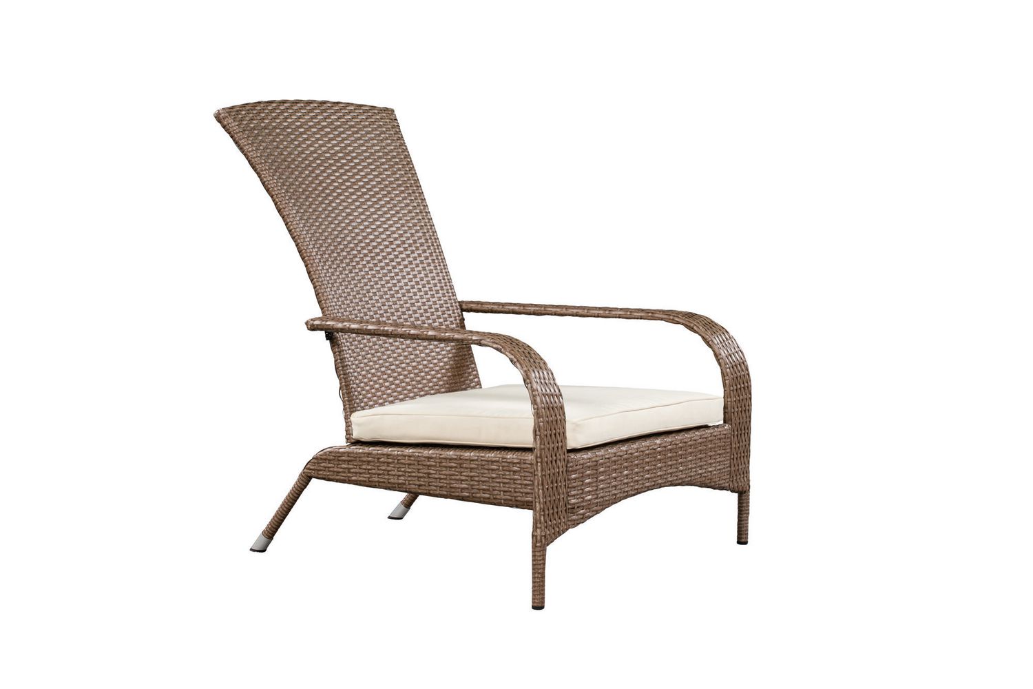 wicker muskoka chair with cushion