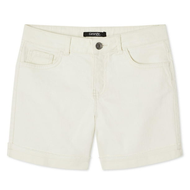 Cherokee Girls' Twill Shorts With Belt - School Uniform Or Casual Play Shorts