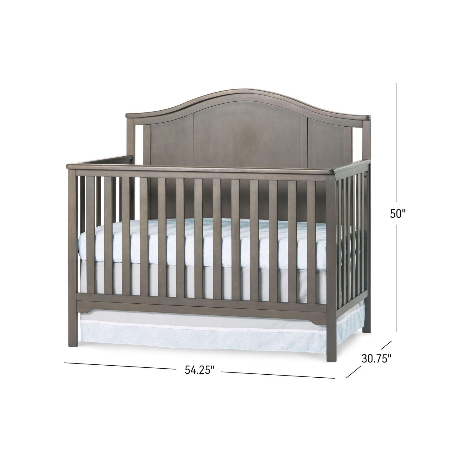 Child Craft Forever Eclectic Arch Top Convertible Crib Dapper Gray Walmart