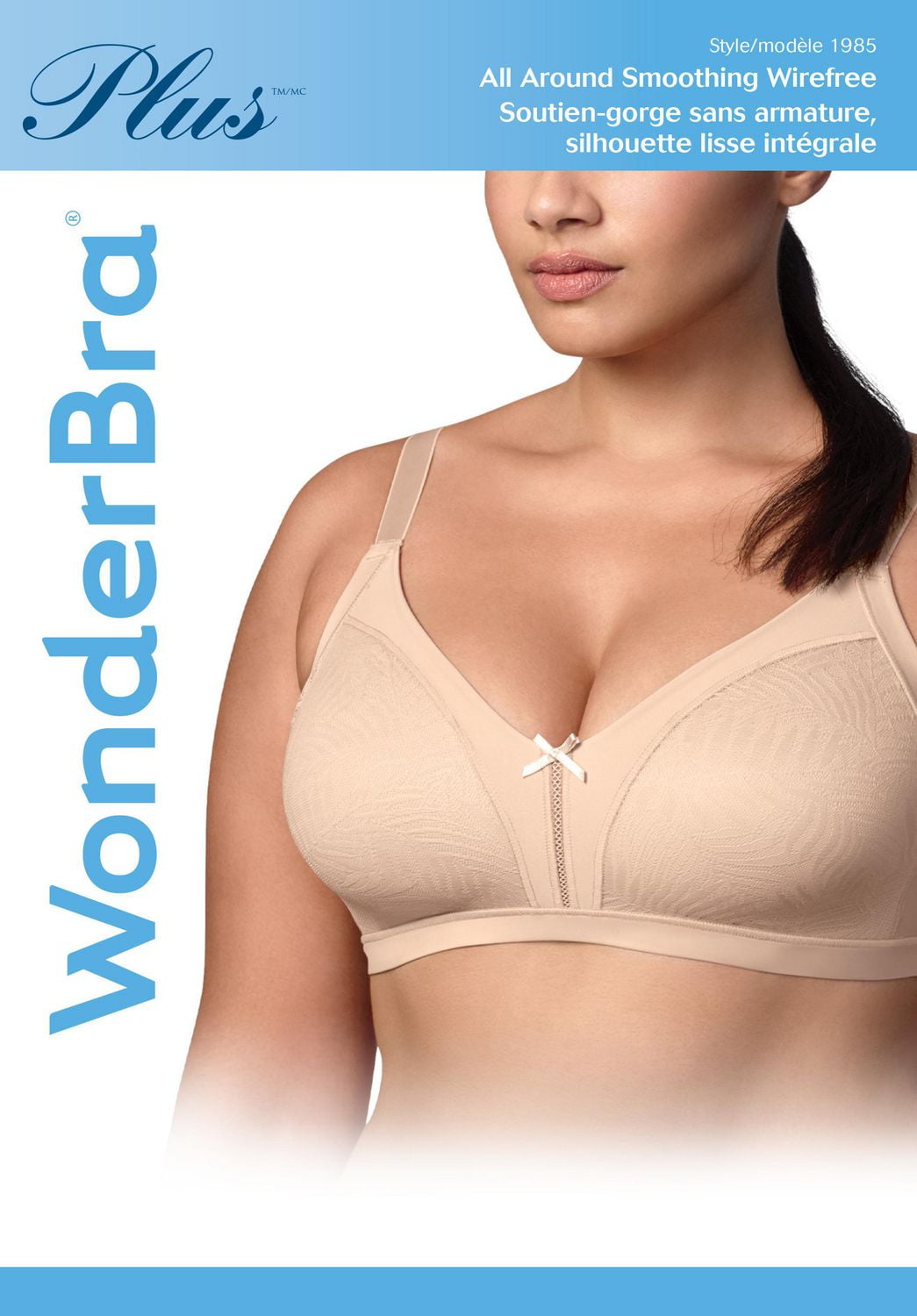 Soutien-gorge sans armature avec effet lissant à l’arrière et sur les côtés WonderBra Plus Taille 44C - 46DD