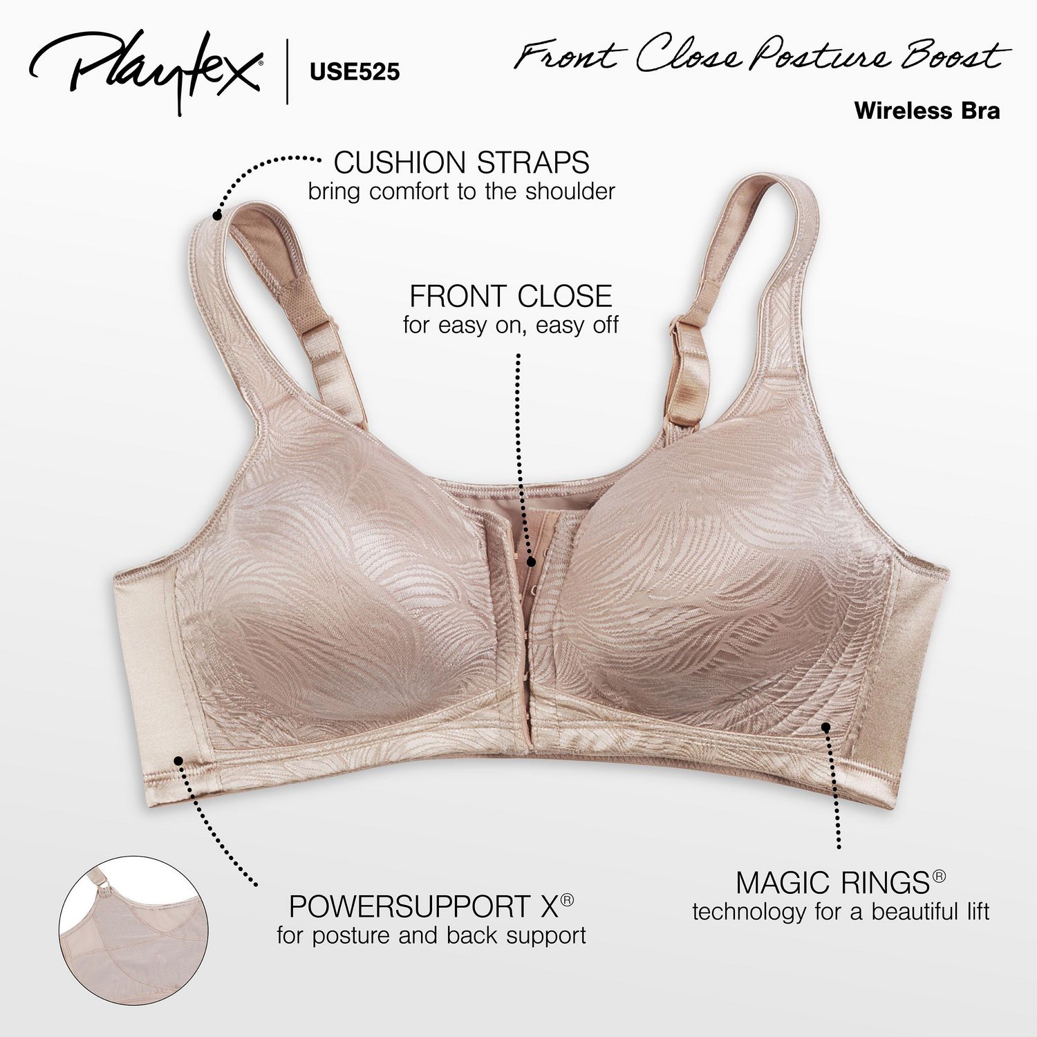 Soutien-gorge sans armature qui améliore la posture de Playtex 18 HeuresMD