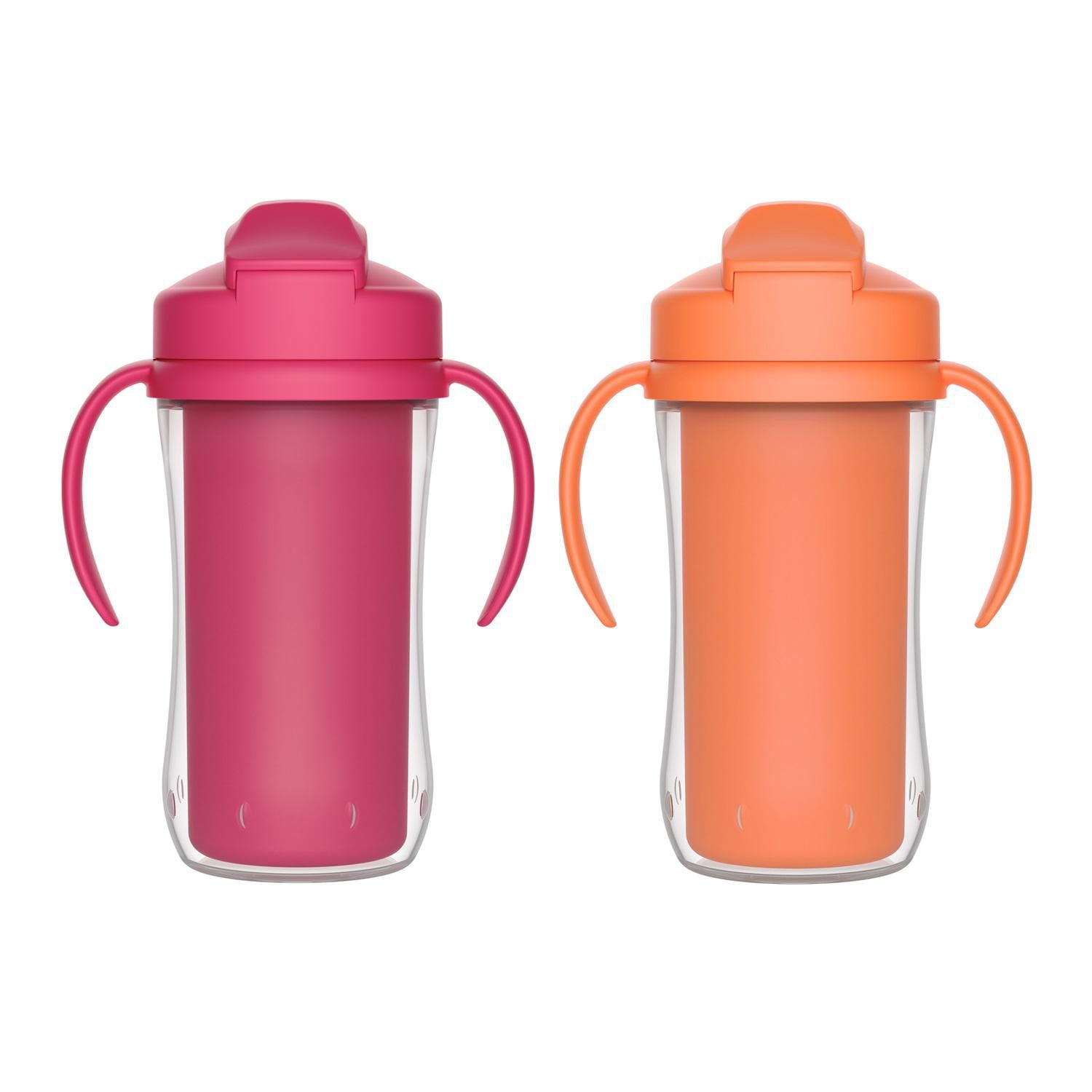 Parent’s Choice Insulated Sippy Cup with Straw and Handles, 300 mL, 2 pack, 12m+, 12 months+, 300 mL, 2 pack