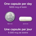 thumbnail image 4 of Webber Naturals Biotine 5,000 Mcg, 4 of 9