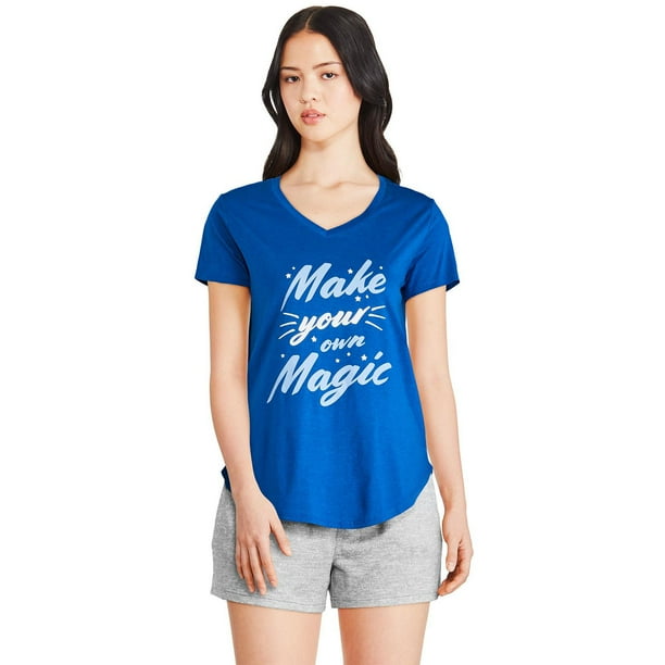 T-shirt avec encolure en V George pour femmes