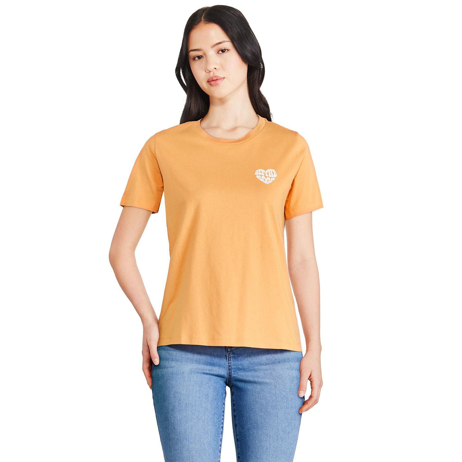 George Women's Short Sleeve Crew Neckline Tee 