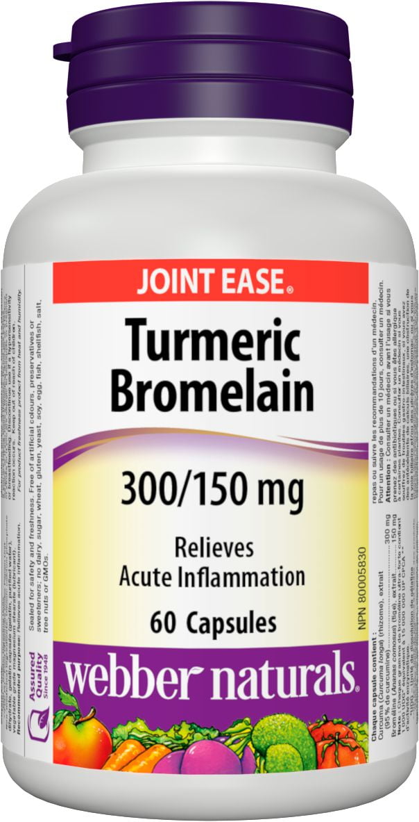 ber Naturals® Turmeric Bromelain, 300/150 mg, 60 capsules Walmart