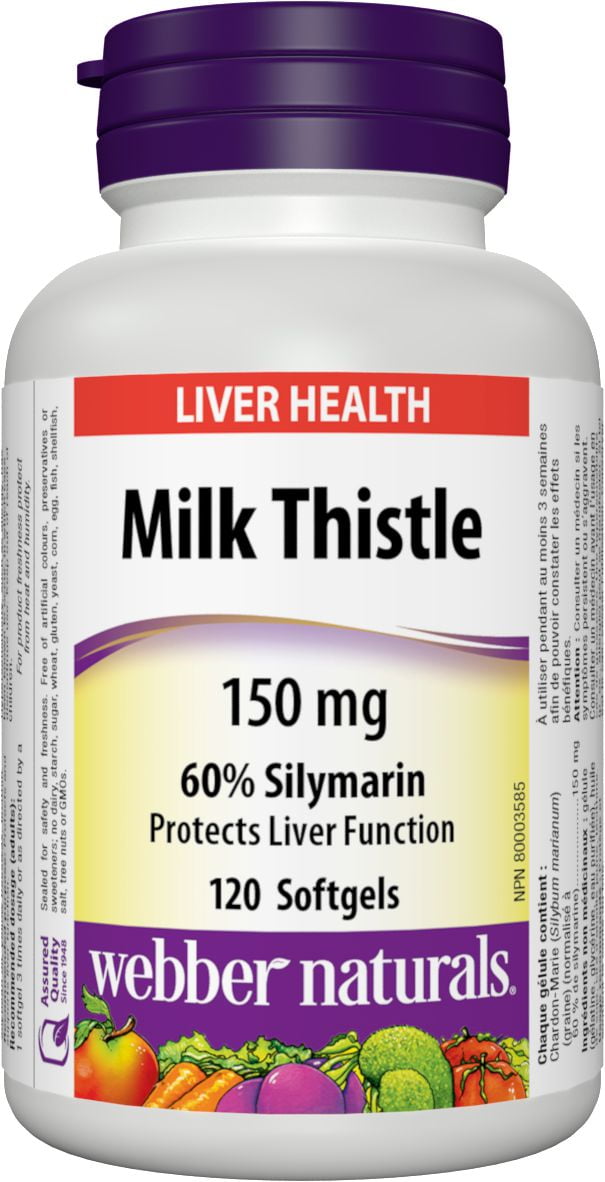ber Naturals® Milk Thistle,150 mg Walmart Canada