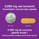 Webber Naturals Curcumine de curcuma 3 050 mg (plante brute) 120 capsules végétariennes – image 4 sur 10