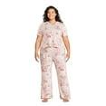 thumbnail image 1 of George Plus Women's Pajama 2-Piece Set, 1 of 6
