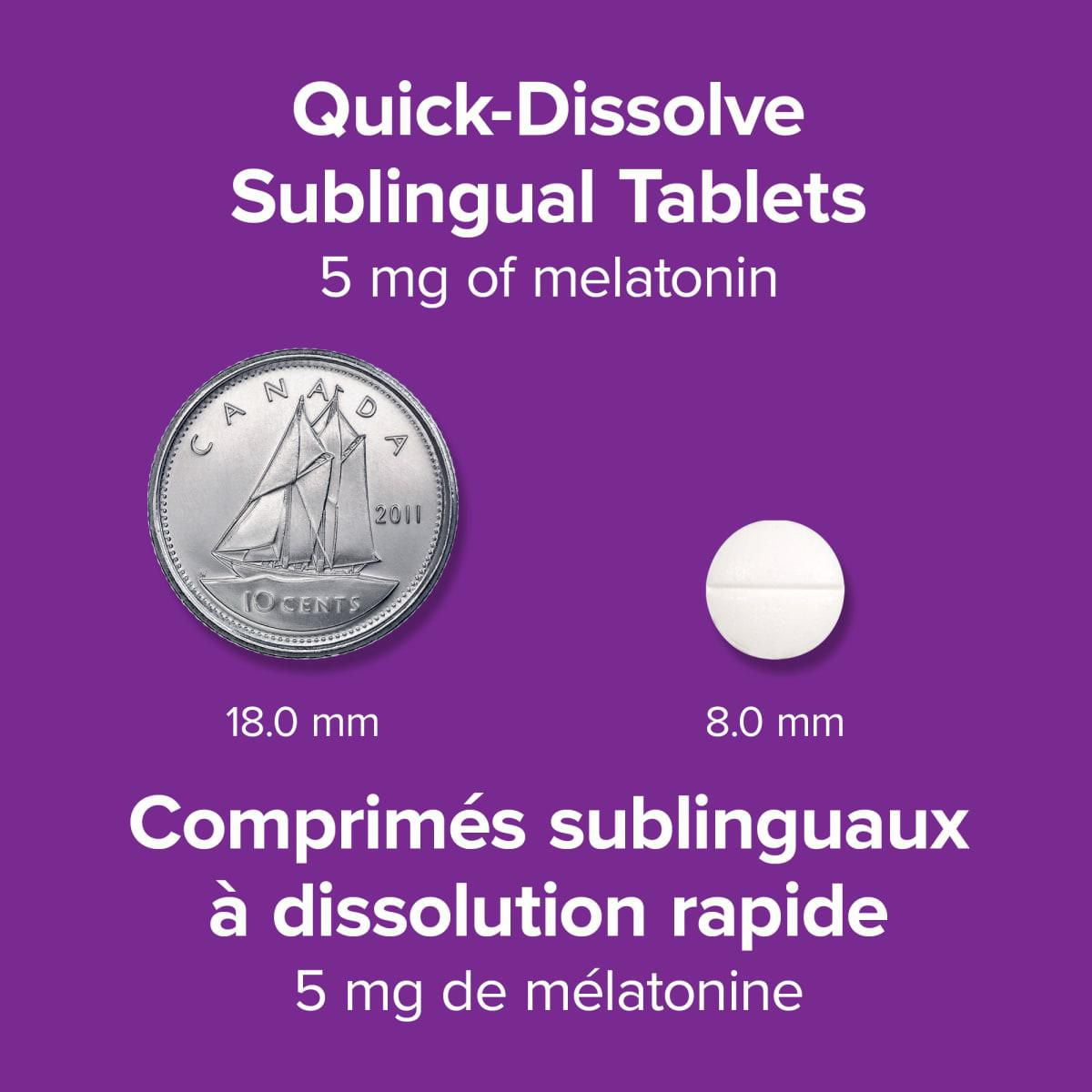 Webber Naturals® Melatonin Extra Strength Quick Dissolve, 5 mg