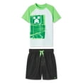 thumbnail image 1 of Minecraft Boys' Rash Guard 2-Piece Set, 1 of 2
