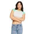 thumbnail image 1 of No Boundaries Women's Raglan Baby Tee, 1 of 6