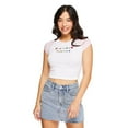 thumbnail image 1 of No Boundaries Women's Raglan Baby Tee, 1 of 6