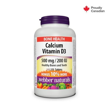Webber Naturals® Calcium Vitamin D3, 500 mg/200 IU