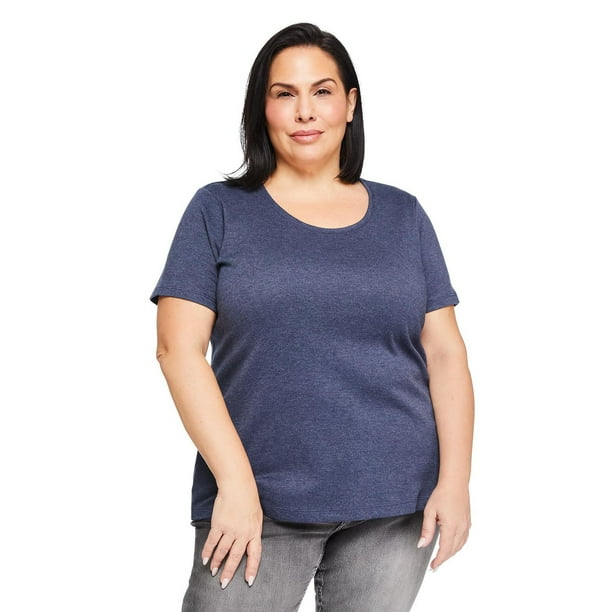 Iyla Plus Women's Crew Neckline Tee - Walmart.ca