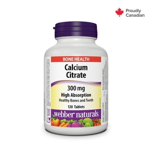 Webber Naturals® Calcium Citrate, High Absorption, 300 mg