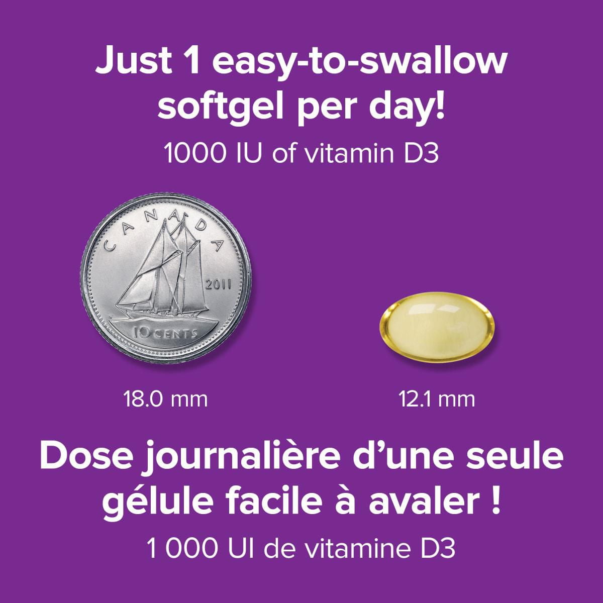Webber Naturals® Vitamin D3, 1000 IU